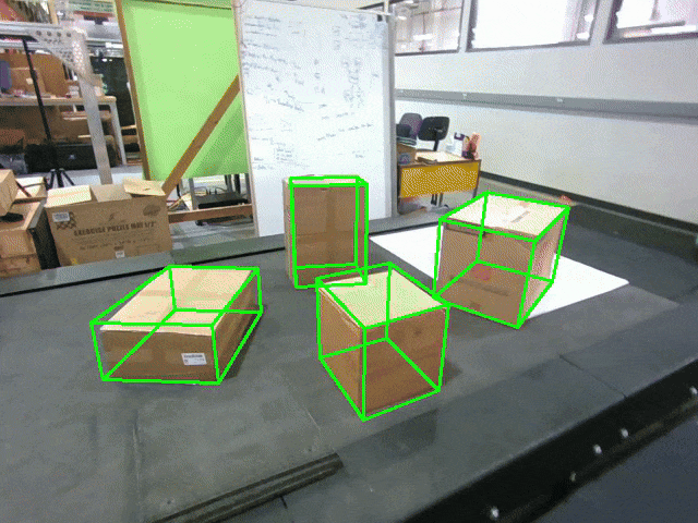 Box pose prediction in real world